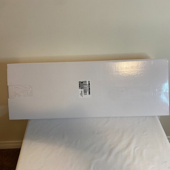 24 Inch Towel Shelf with 2 Towel Bars Matte White - Picture 9 of 9